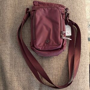 lululemon athletica Water Bottle Crossbody Bag in Burgundy